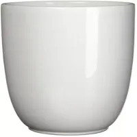 Mica Decorations bloempot Tusca rond 25x23 cm wit