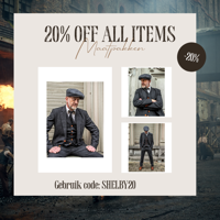 Maatpak Voor Heren | 3-delig Pak | Klassiek Zwart Gespikkeld | Thomas Shelby | Peaky Blinders | Peaky Blinders