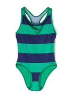 ZIMMERMANN Kids maillot de bain rayé à dos-nu - Vert