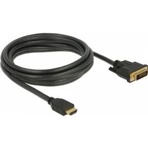 DeLOCK 85655 video kabel adapter 3 m HDMI Type A (Standaard) DVI Zwart