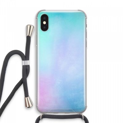 mist pastel: iPhone XS Max Transparant Hoesje met koord