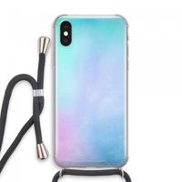 mist pastel: iPhone XS Max Transparant Hoesje met koord