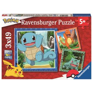 Ravensburger puzzelset Pokémon - 3 x 49 stukjes
