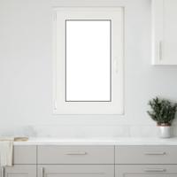 Kelderraam "RISOR" 60x100 cm draai-kiep DIN links antraciet