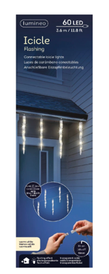 LED iciclelight l360h39c trnsp./warm wit - Lumineo