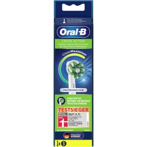 Braun Oral-B CrossAction CleanMaximiser Opzetborstels, 3 stuks opzetborstel