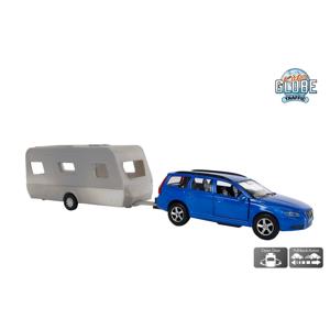 Kids Globe Volvo V70 met Dethleffs Caravan