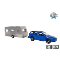 Kids Globe Volvo V70 met Dethleffs Caravan