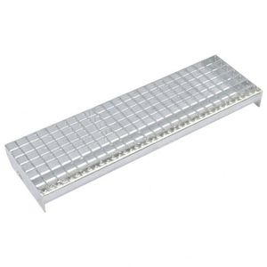 vidaXL Traptreden 4 st 800x240 mm geperst gegalvaniseerd staal - vidaXL