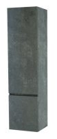 Balmani Cubo/Lucida zwevende badkamerkast rechts beton donkergrijs 45 x 35 x 169 cm - thumbnail