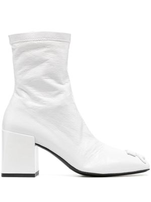 Courrèges bottines Heritage 70 mm en cuir - Blanc