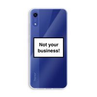 Not your business: Honor Play 8A Transparant Hoesje