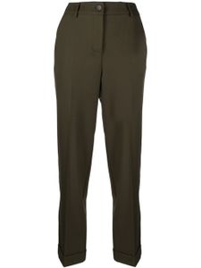 P.A.R.O.S.H. pantalon de tailleur à taille haute - Vert