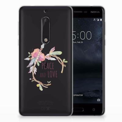 Nokia 5 Telefoonhoesje met Naam Boho Text Nokia 5 Telefoonhoesje met Naam Boho Text