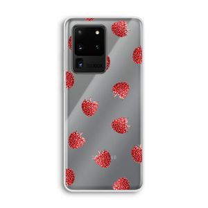 Framboosjes: Samsung Galaxy S20 Ultra Transparant Hoesje