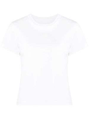 Alexander Wang t-shirt en coton à logo embossé - Blanc