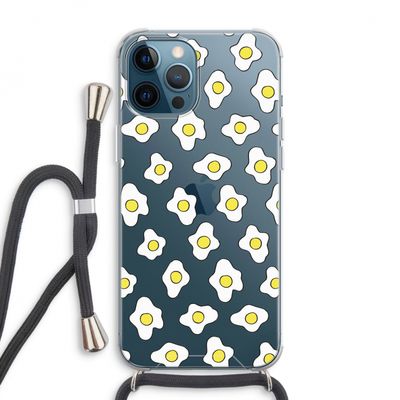 Spiegeleitjes: iPhone 12 Pro Max Transparant Hoesje met koord