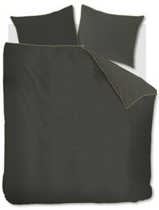 Kardol Dekbedovertrek Richmond Dark Green-1-persoons (140 x 200/220 cm)