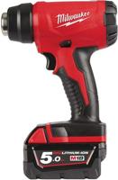 Milwaukee m18 bhg-502c accu heteluchtpistool - 18v 5.0ah li-ion - 4933459772