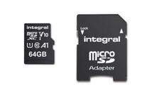 Integral 64GB HIGH SPEED MICROSDHC/XC V10 UHS-I U1 MicroSD - thumbnail