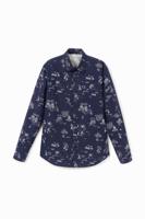 Shirt met Hawaïaanse bolimania-print - BLUE - XL Shirt met Hawaïaanse bolimania-print - BLUE - XL
