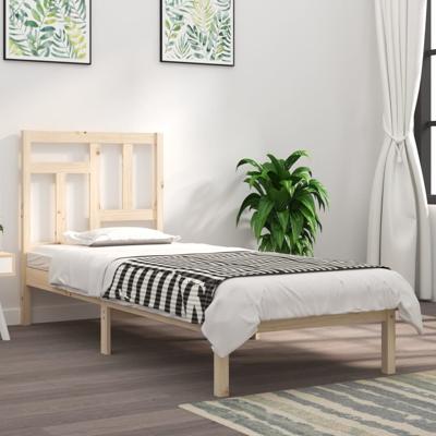 Bedframe zonder matras massief grenenhout 90x200 cm