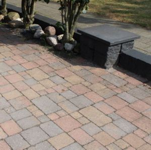 Trommelstenen of koppelstones oud bont 20x20x6cm (m2)