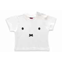 Wit baby t-shirt met Nijntje snoet 92 (18-24 mnd)  - - thumbnail