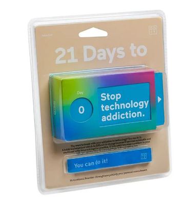 Doiy Tickets 21 Days To Stop Technology Addiction papier blauw Doiy Tickets 21 Days To Stop Technology Addiction papier blauw