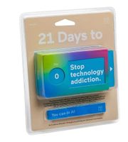 Doiy Tickets 21 Days To Stop Technology Addiction papier blauw - thumbnail
