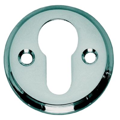 Intersteel Rozet met profielcilindergat schroefgat 50x5mm - chroom Intersteel Rozet met profielcilindergat schroefgat 50x5mm - chroom