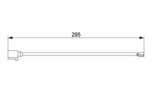 Waarschuwingscontact, remvoering-/blokslijtage BOSCH, u.a. für Porsche, VW