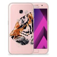 Smartphone hoesje Samsung Galaxy A3 2017 Watercolor Tiger