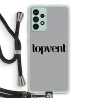 Topvent Grijs Zwart: Samsung Galaxy A52s 5G Transparant Hoesje met koord