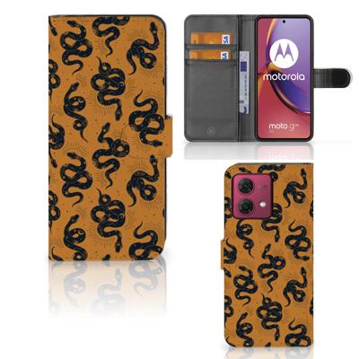 Telefoonhoesje | Met pasjeshouder | voor Motorola Moto G84 Snakes