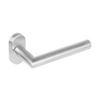 Intersteel Strakke deurklinkHoek 90 ovaal rozet RVS - 0035.123502
