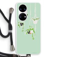 Hang In There: Huawei P50 Transparant Hoesje met koord