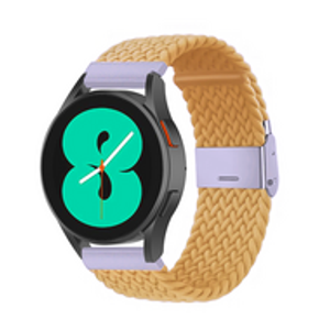 Braided nylon bandje - Geel - Samsung Galaxy Watch 3 - 41mm