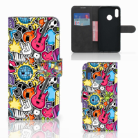 Honor 10 Lite | Wallet Case | met Pasjes | Punk Rock