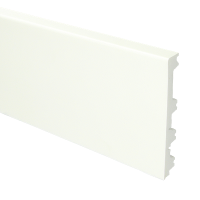 Flexibele Moderne plint 120/90/70x12 wit - lengte 200cm