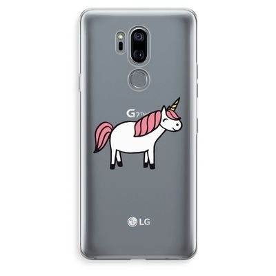 Eenhoorn: LG G7 Thinq Transparant Hoesje
