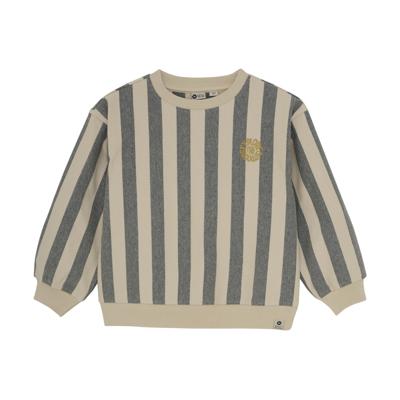 Daily7 winter sweater jongens - zand - oversized/strepen
