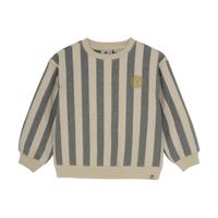 Daily7 winter sweater jongens - zand - oversized/strepen