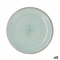 Dinerbord Quid Vita Aqua Turkoois Keramisch Ø 27 cm (12 Stuks)
