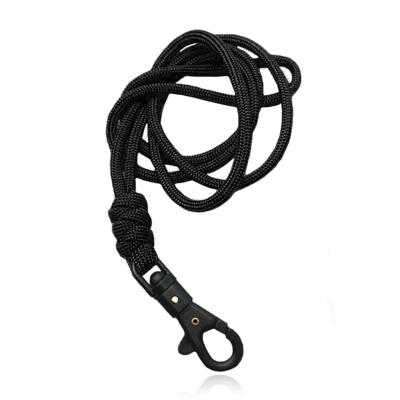 Paracord 50cm met Handige Haak - Black Black Paracord 50cm met Handige Haak - Black Black