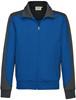 Hakro 477 Sweat jacket Contrast MIKRALINAR® - Royal Blue/Anthracite - 6XL