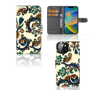 Wallet Case Apple iPhone 14 Barok Flower