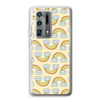 Regenboog: Huawei P40 Pro Plus Transparant Hoesje Regenboog: Huawei P40 Pro Plus Transparant Hoesje