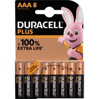 Duracell Plus Alkaline AAA-batterijen batterij 8 stuks