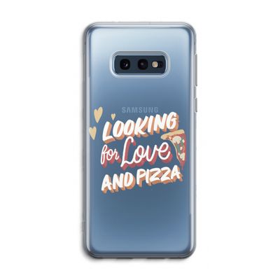 Pizza is the answer: Samsung Galaxy S10e Transparant Hoesje